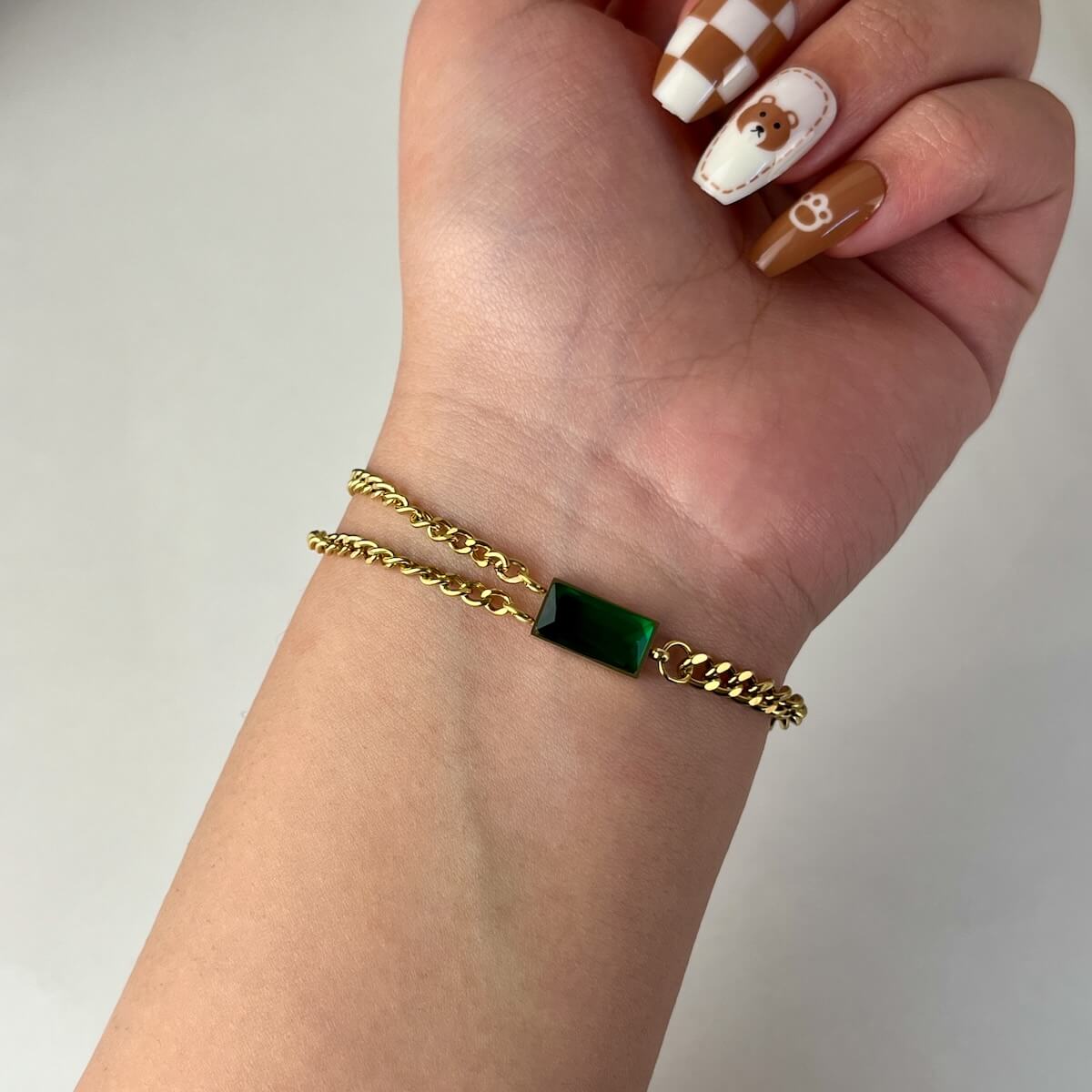 Emerald Gleam Bracelet