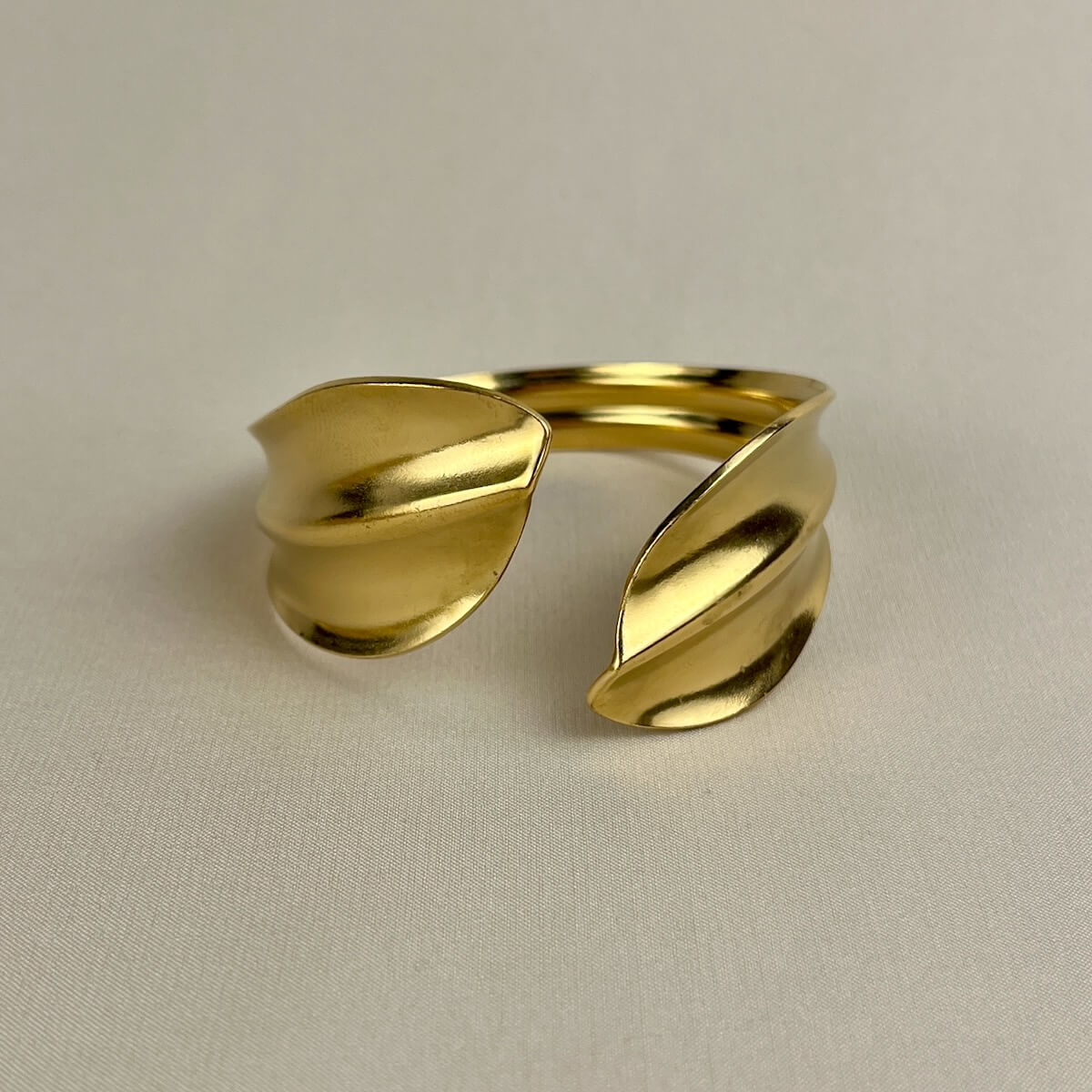 Gilded Leaf Cuff Bracelet
