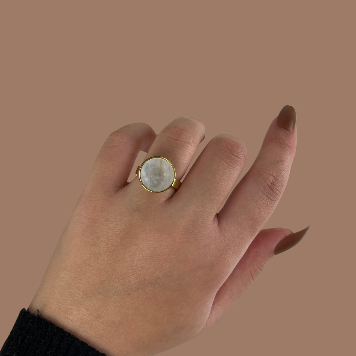 Golden Aurora Statement Ring
