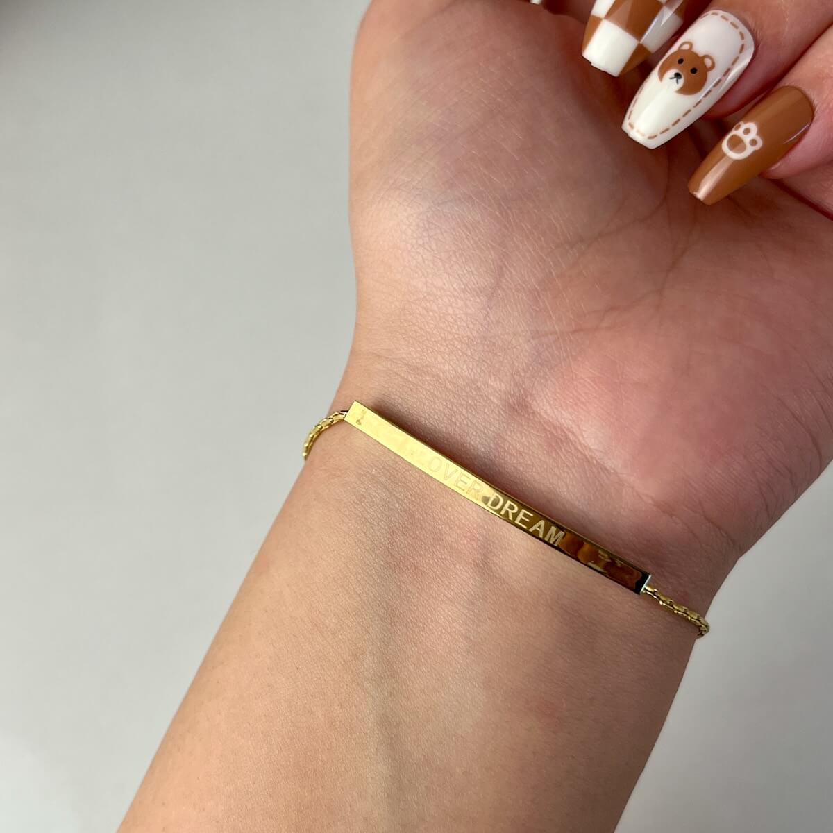 Golden Bar Lover Dream Bracelet