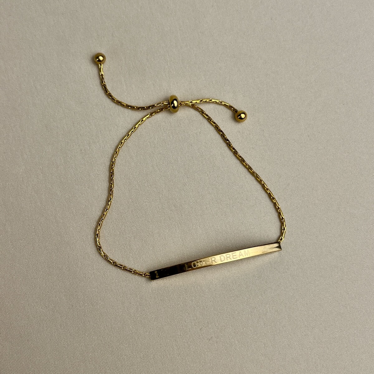 Golden Bar Lover Dream Bracelet