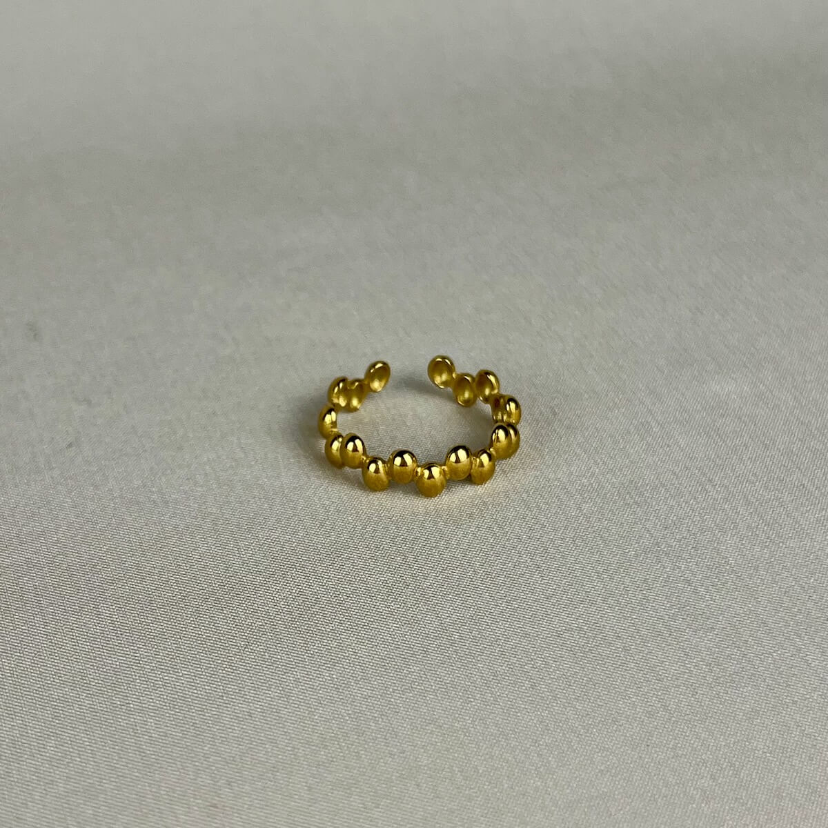 Golden Beaded Ring