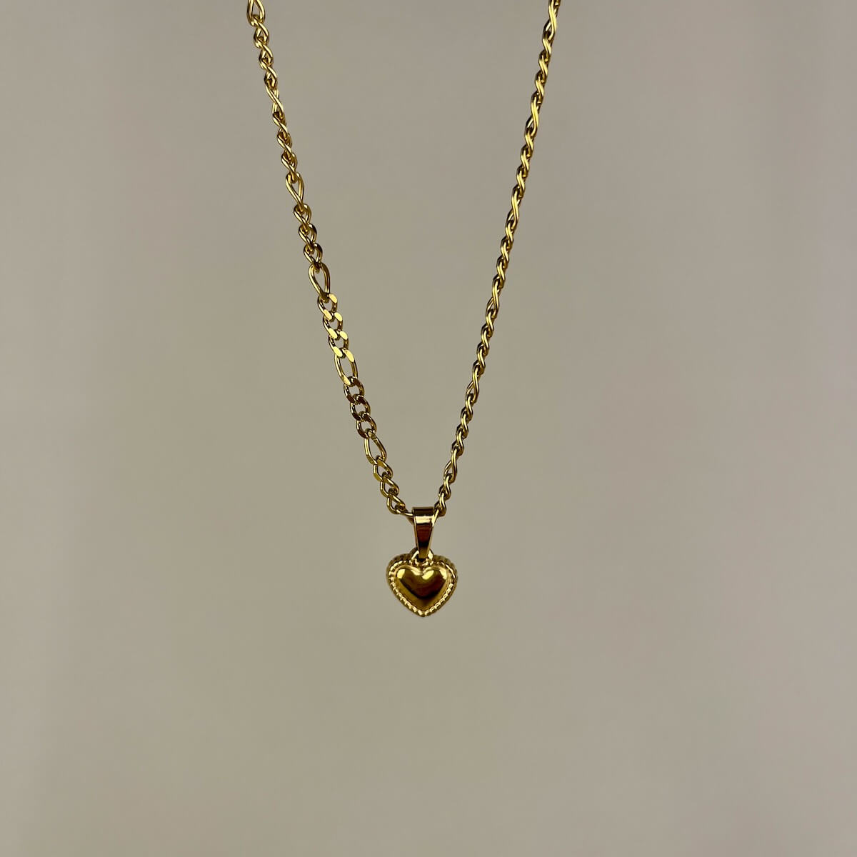 Golden Heart Chain Necklace
