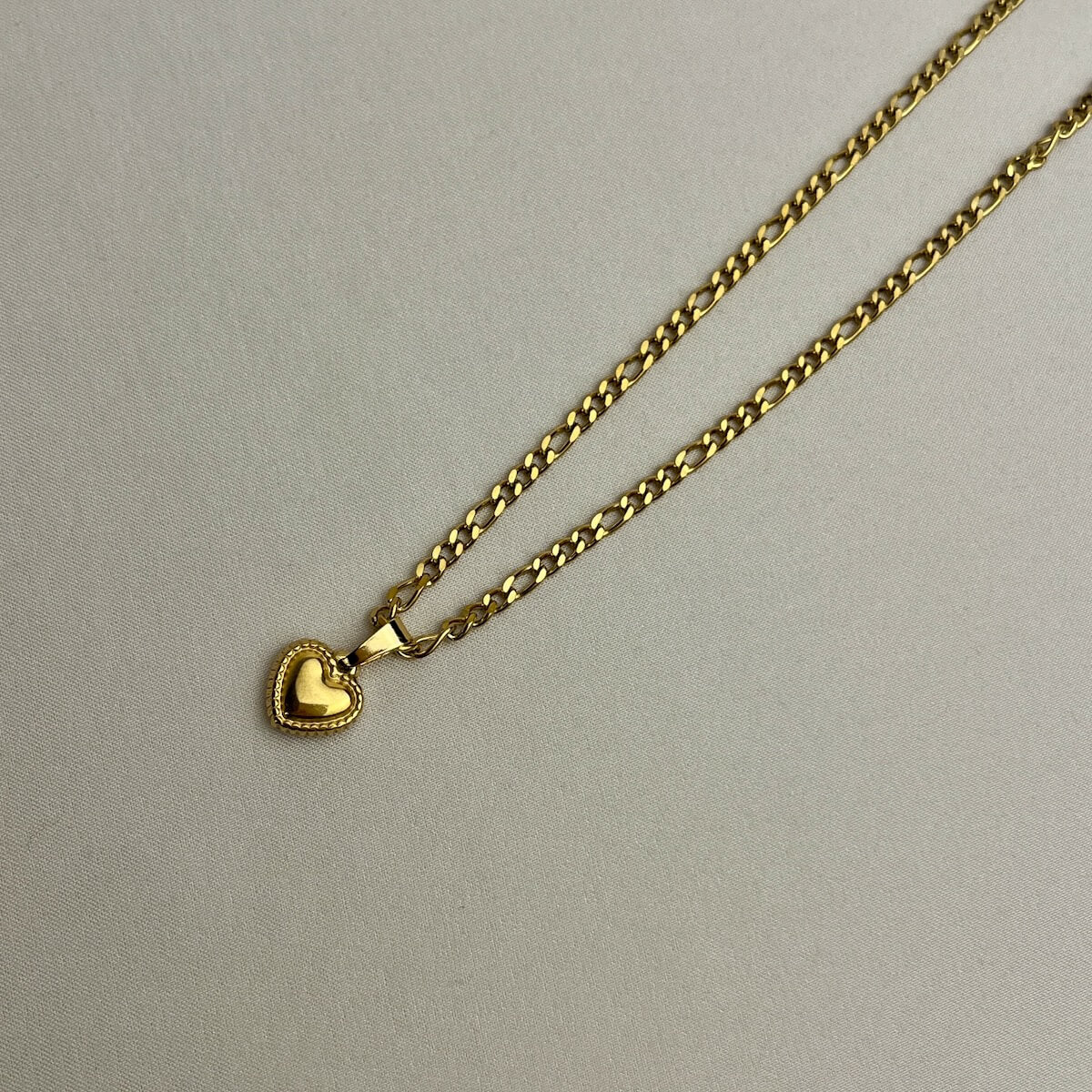 Golden Heart Chain Necklace