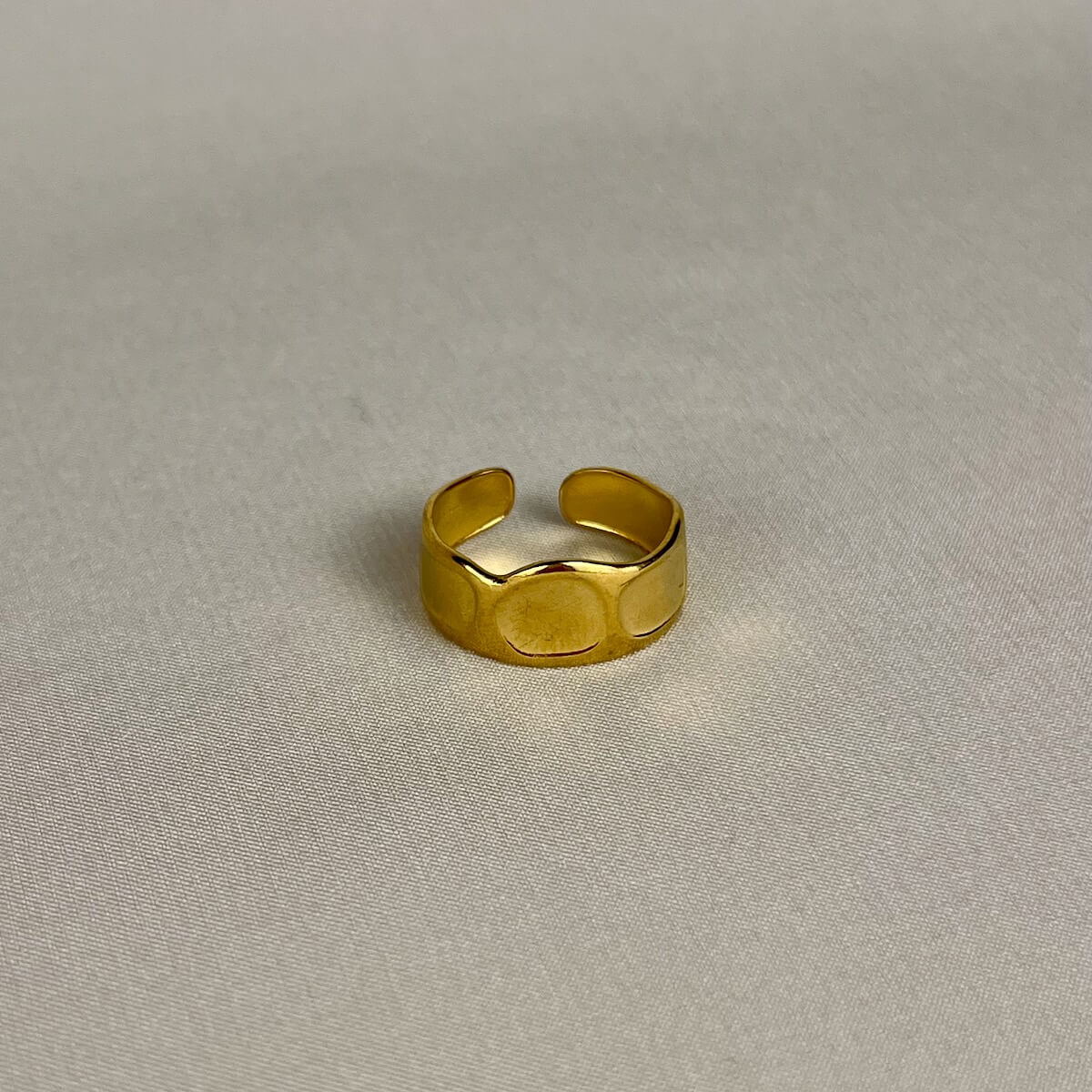 Golden Modern Cuff Ring