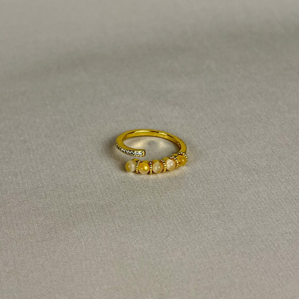 Golden Solene Ring