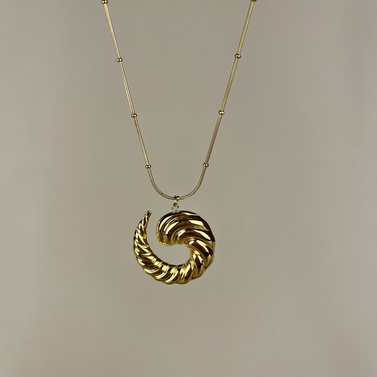 Golden Swirl Necklace