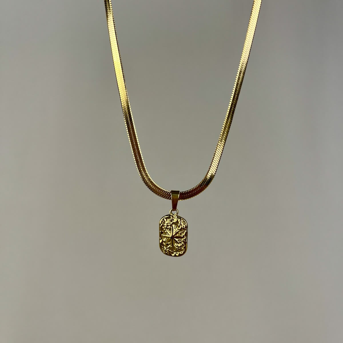 Regal Emblem Pendant Necklace