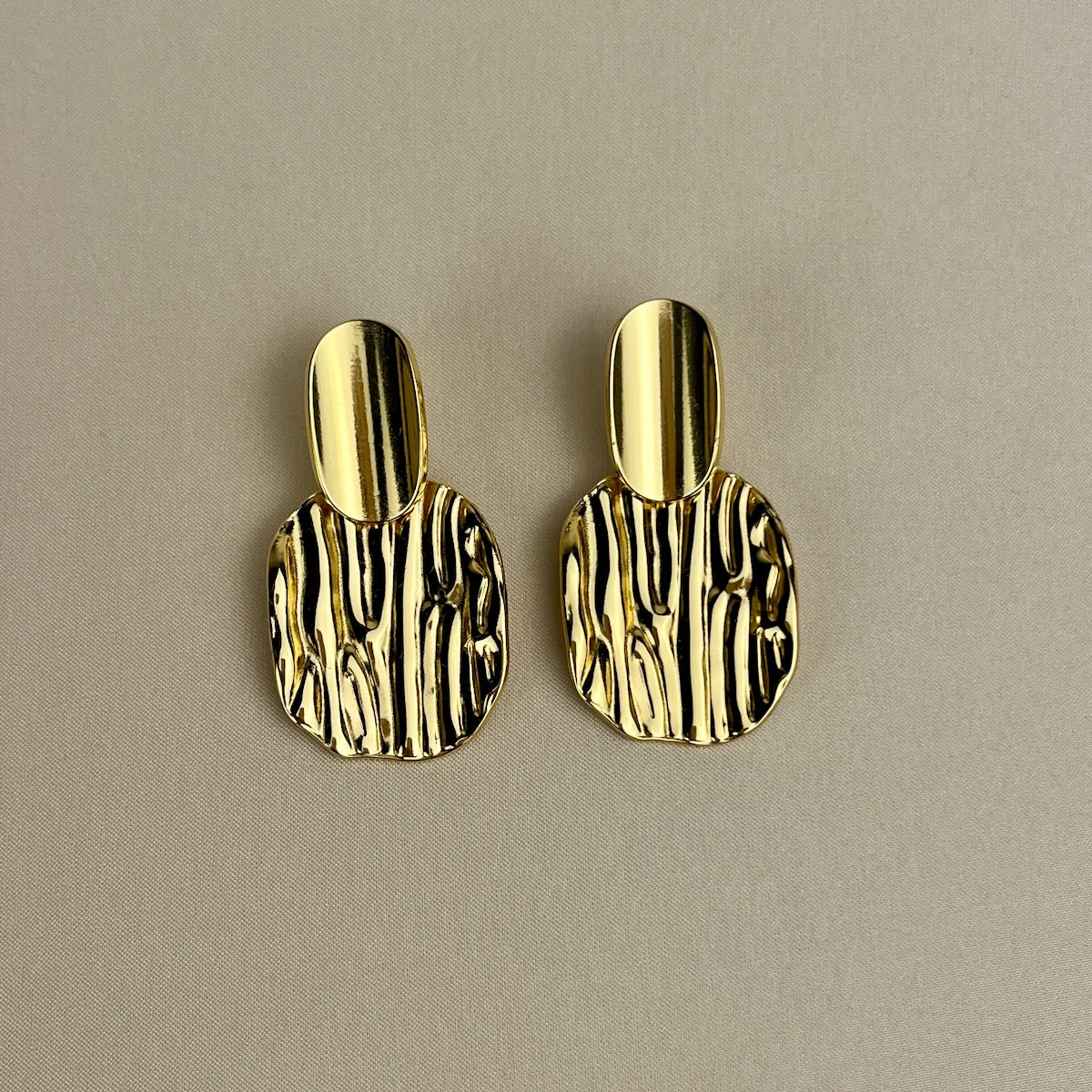 Sculpted Glow Statement Earrings
