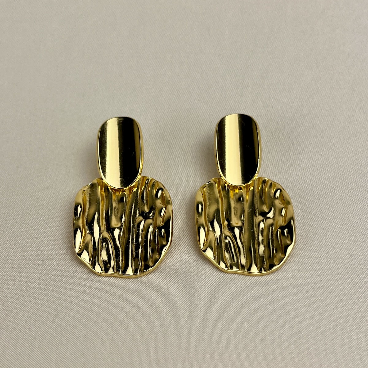 Sculpted Glow Statement Earrings