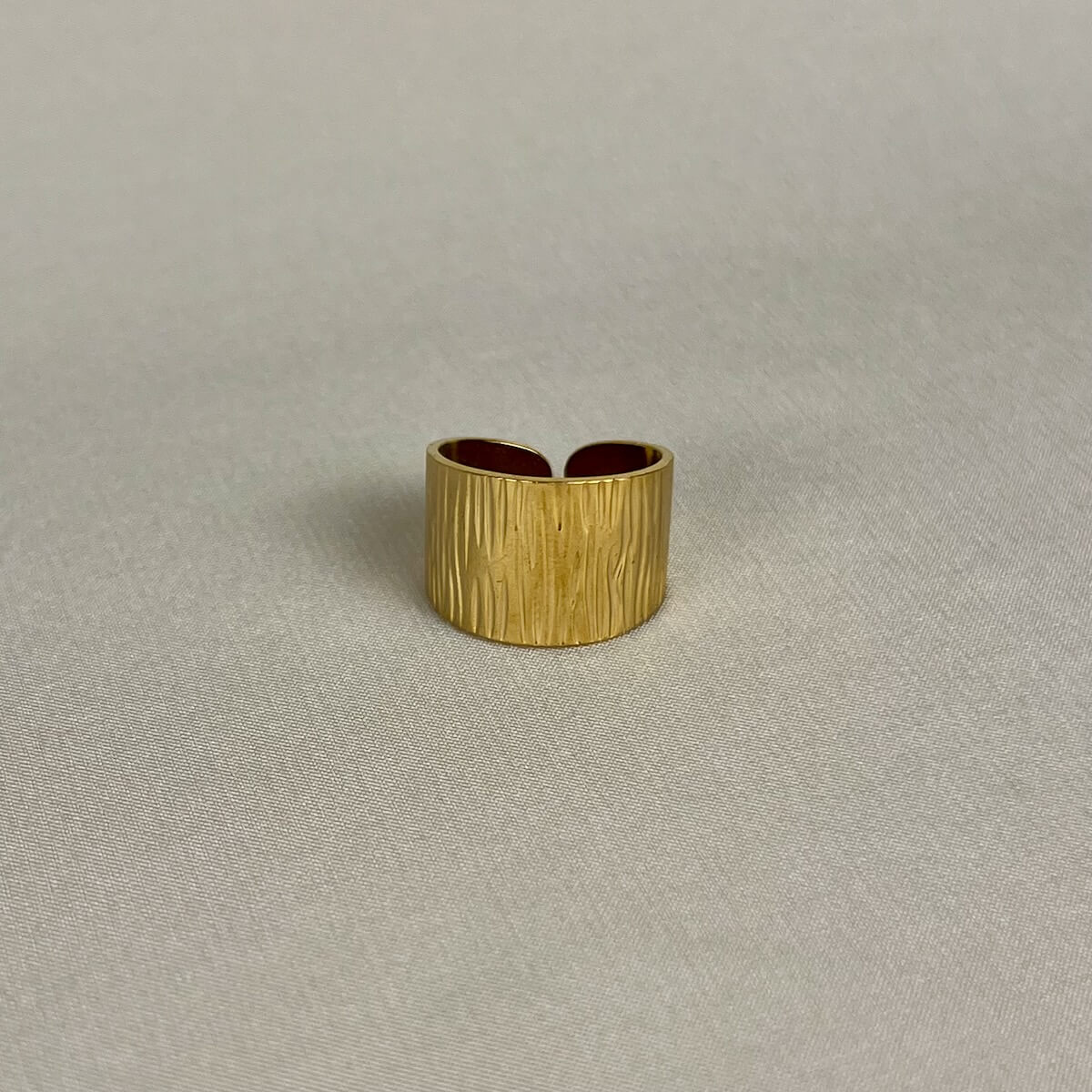Textured Wide Band Ring