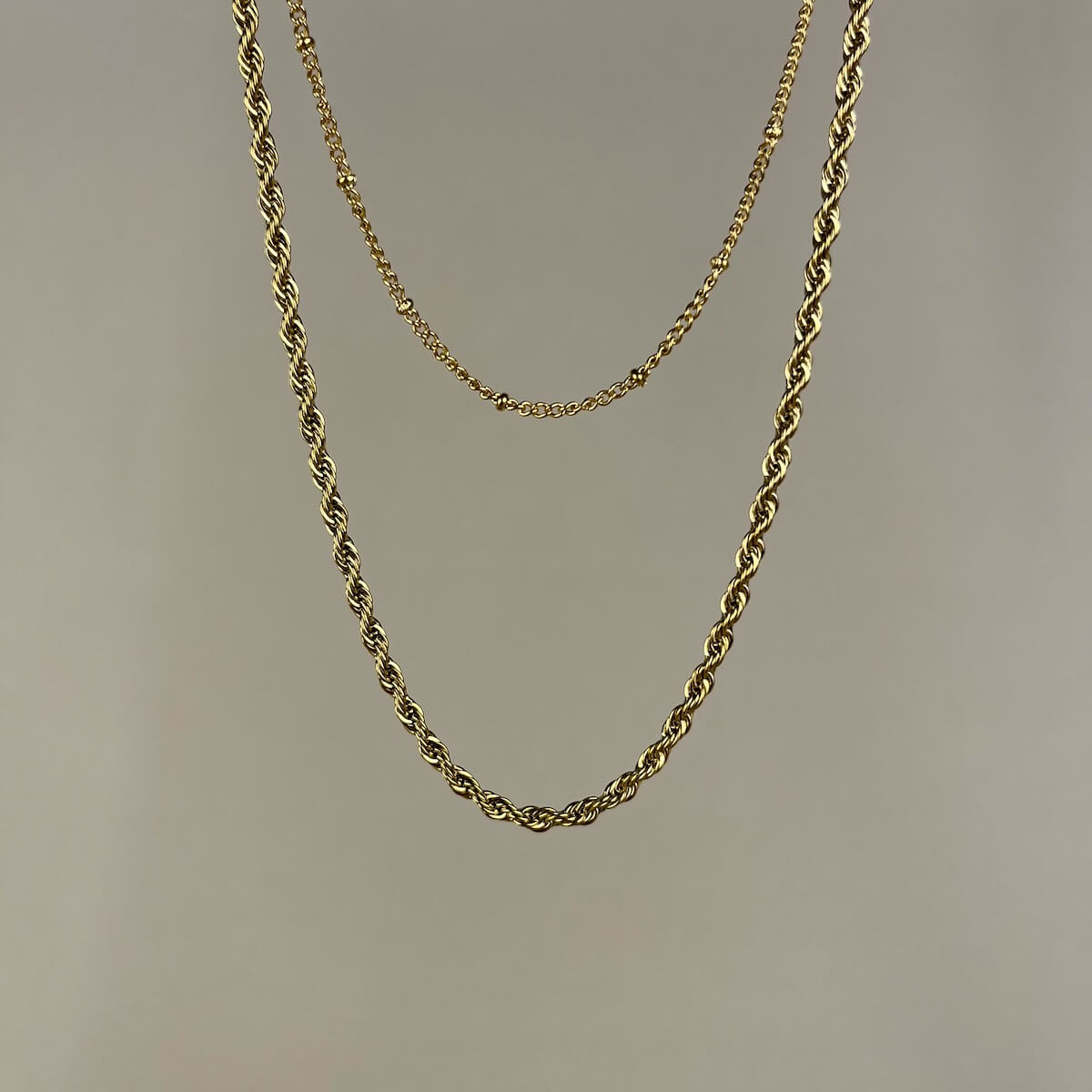 Twisted Rope Layered Necklace
