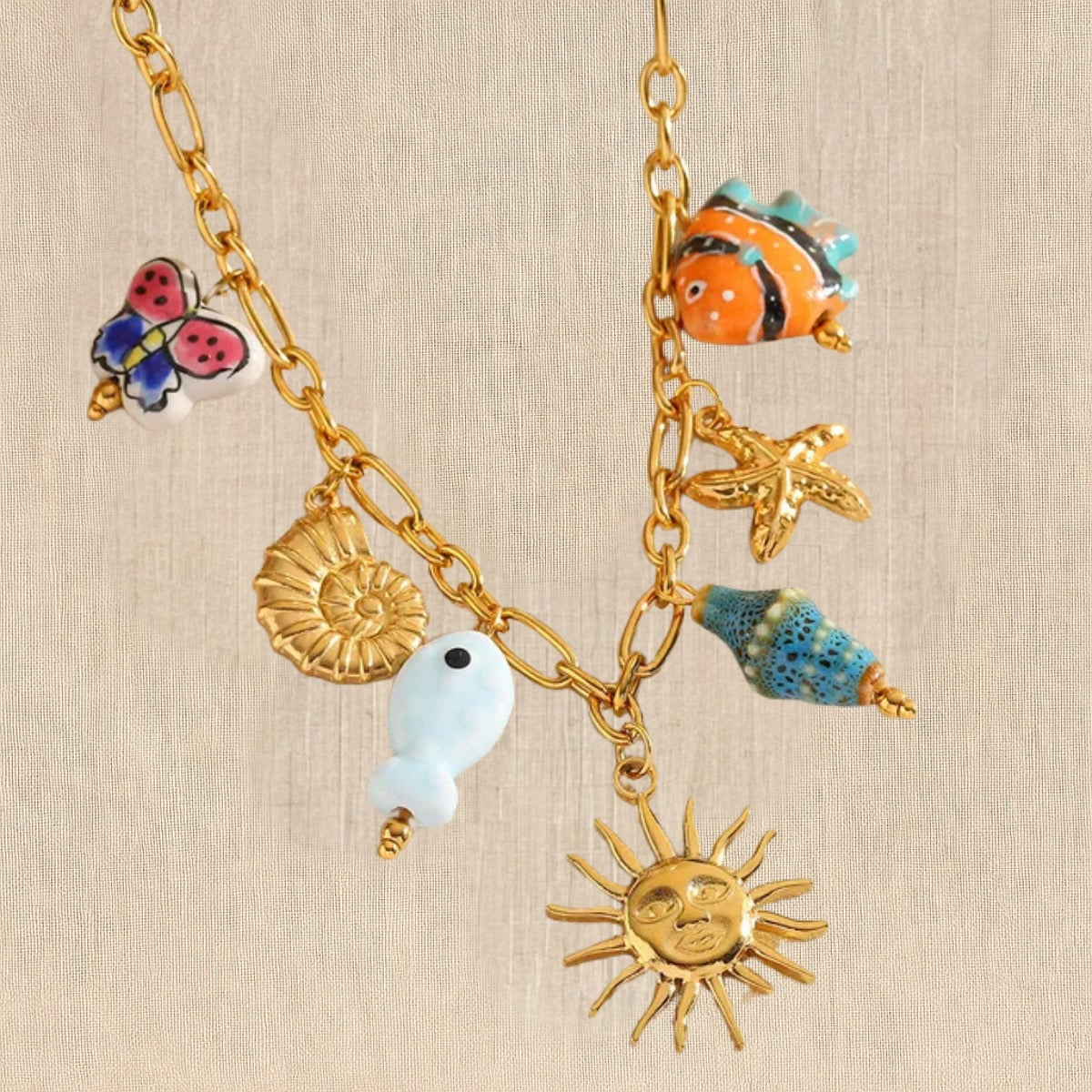 Celestial Coast Charm Necklace