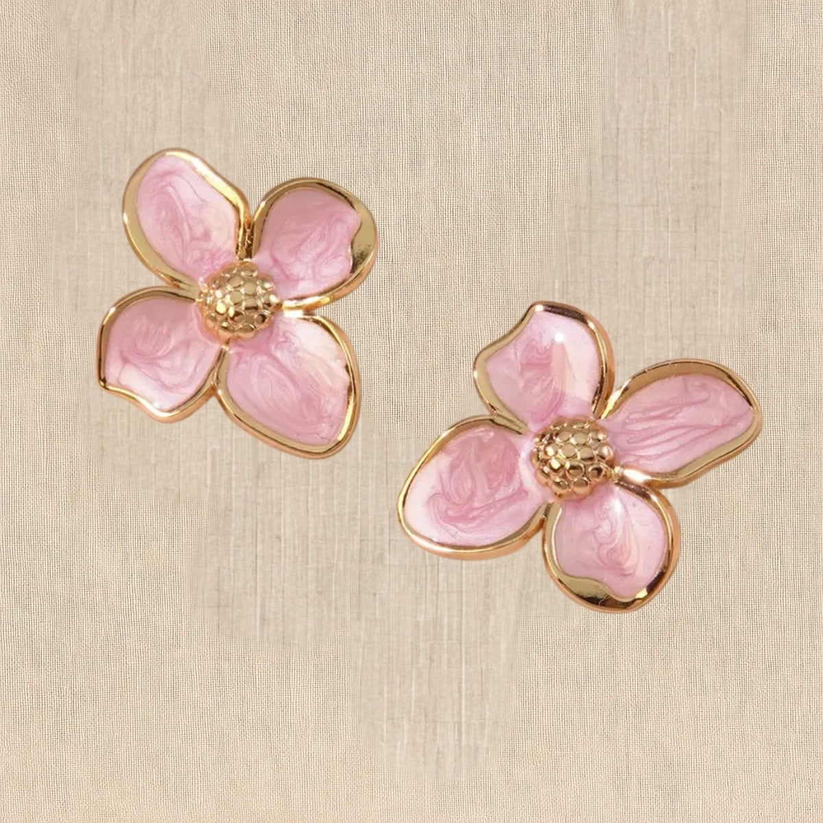 Petal Bloom Pink Studs