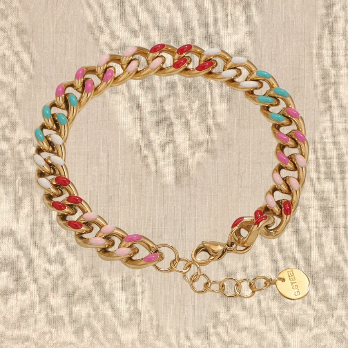 Sunset Glaze Chain Bracelet