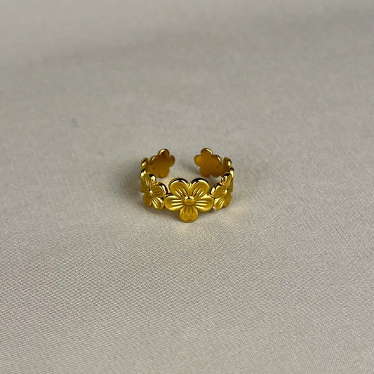 blossom band floral ring