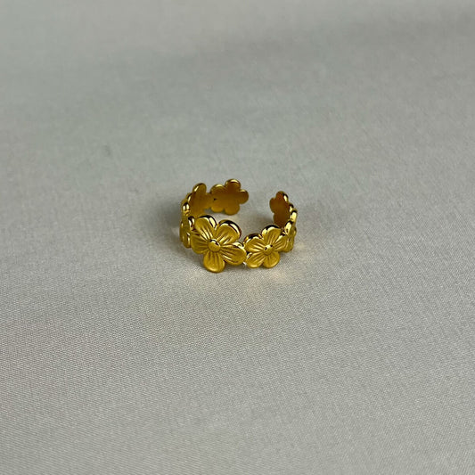 Blossom Band Floral Ring