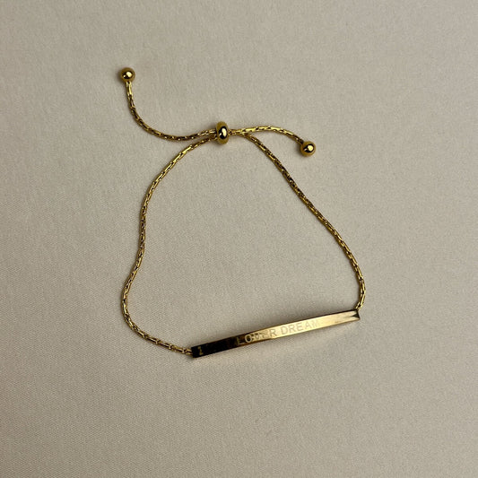 Golden Bar Lover Dream Bracelet