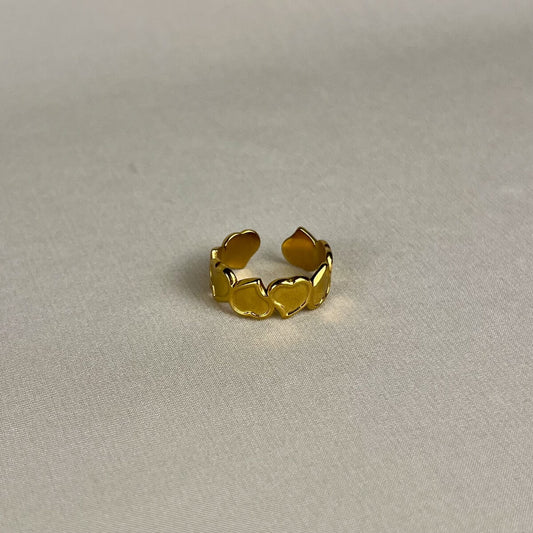 Golden Heart Bond Ring