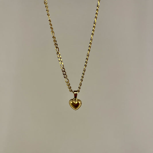 Golden Heart Chain Necklace
