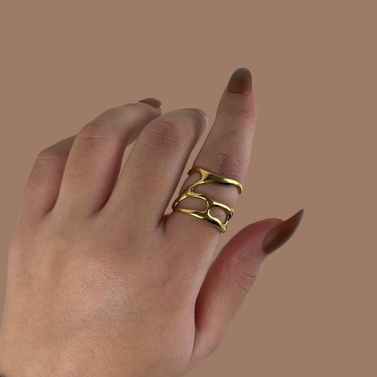 Golden Loop Ring