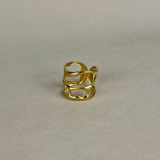 Golden Loop Ring