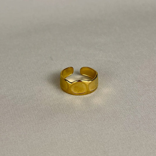 Golden Modern Cuff Ring