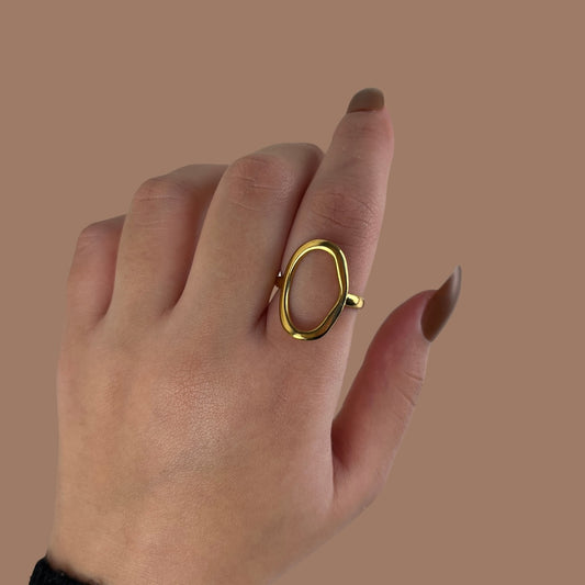 Golden Orbit Ring