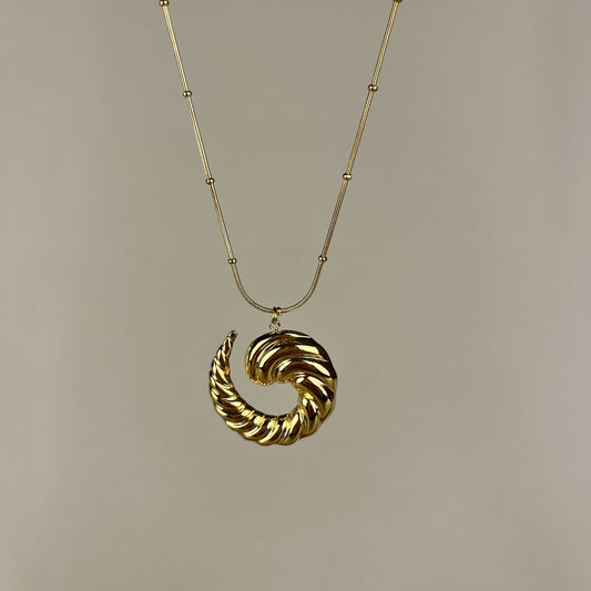 Golden Swirl Necklace