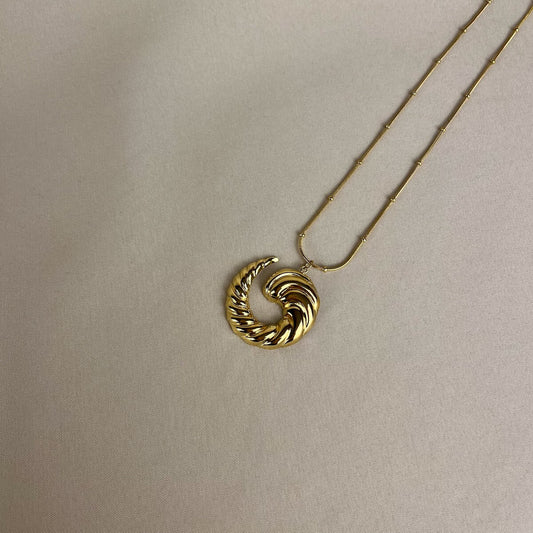 Golden Swirl Necklace
