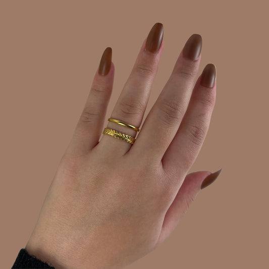 Golden Weave Ring