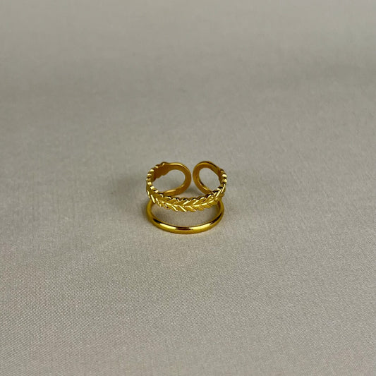 Golden Weave Ring