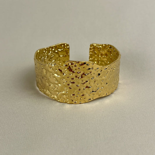 Luxe Hammered Cuff Bracelet