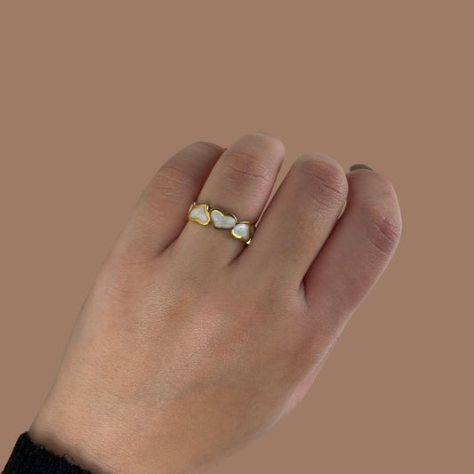 Mini Hearts Glow Ring