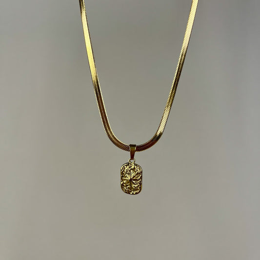 Regal Emblem Pendant Necklace
