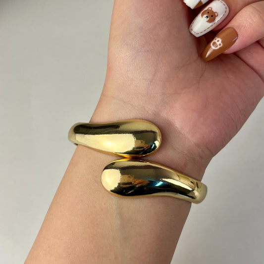 Sculpted Flow Cuff Bracelet