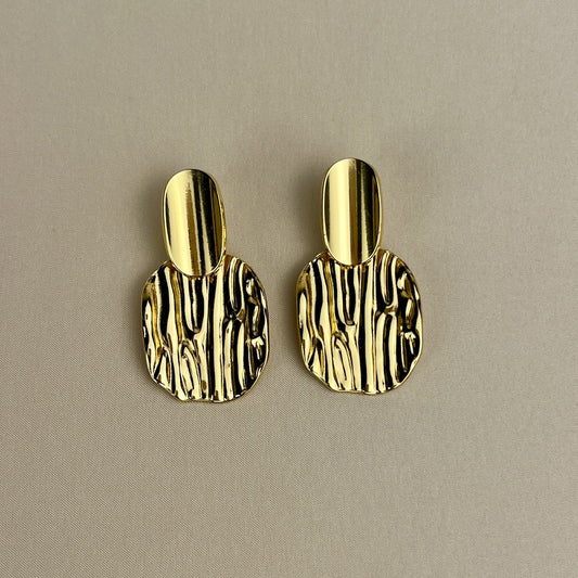 Sculpted Glow Statement Earrings