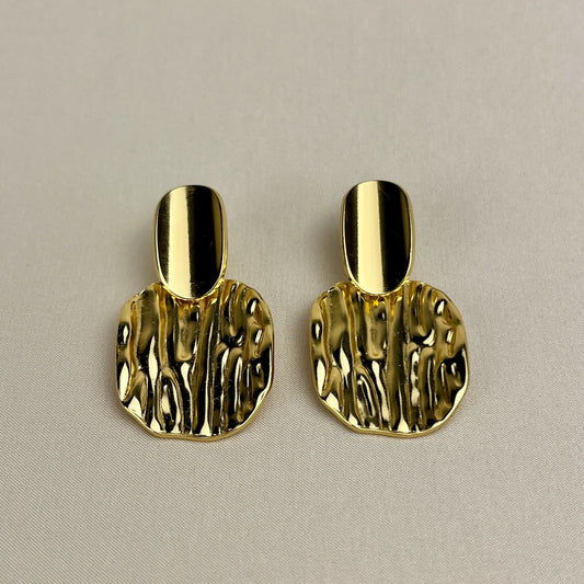 Sculpted Glow Statement Earrings