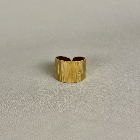Textured Wide Band Ring