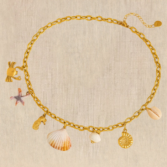 Golden Shoreline Treasures Necklace