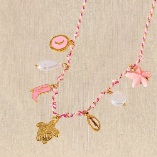 Pink Lagoon Tides Necklace