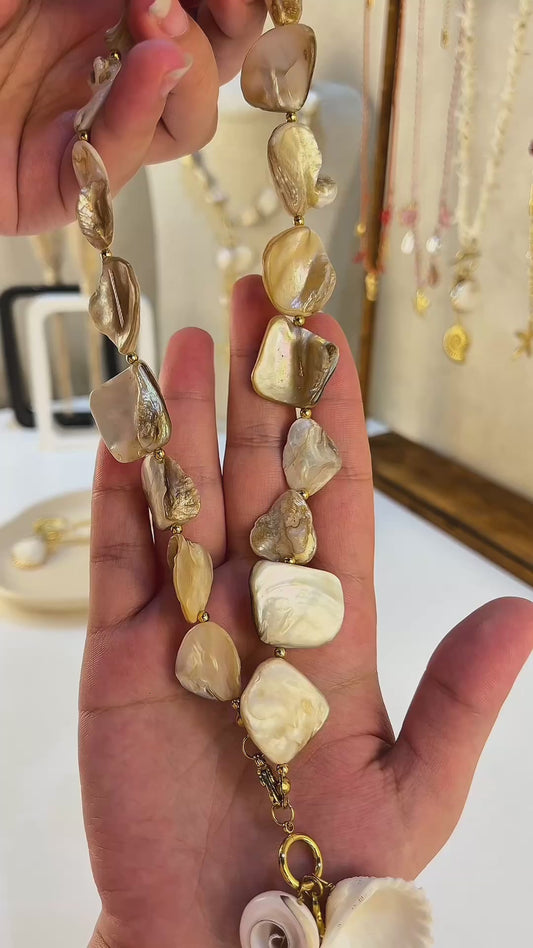 Golden Reeffall Necklace