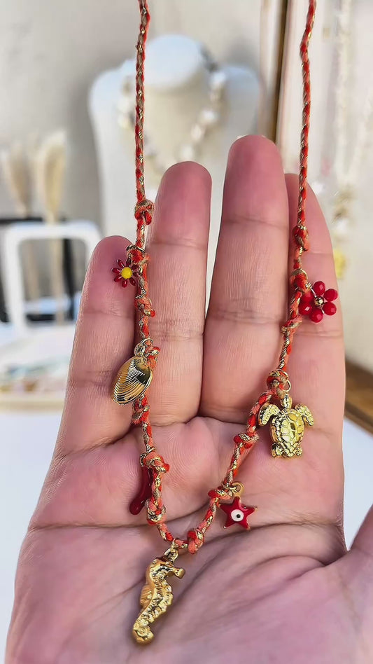Crimson Coral Dream Necklace