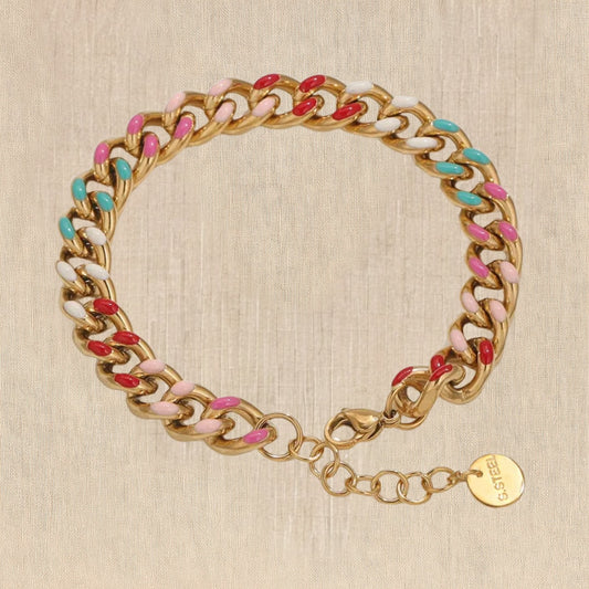 Sunset Glaze Chain Bracelet